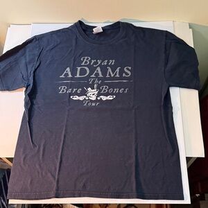 Bryan Adams Bare Bones Tour T-Shirt, men's large